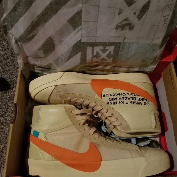 nike blazer off white box